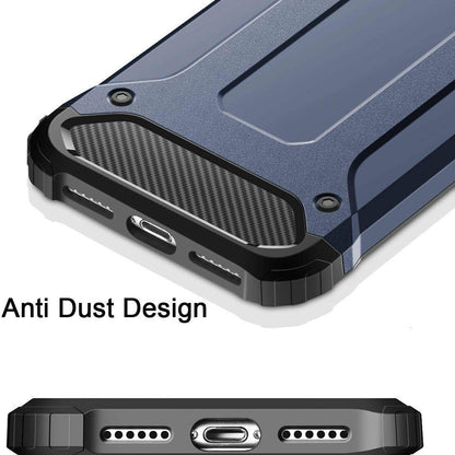 Hülle für Samsung Galaxy A40 A405, Techsuit, Hybrid Armor, Schwarz