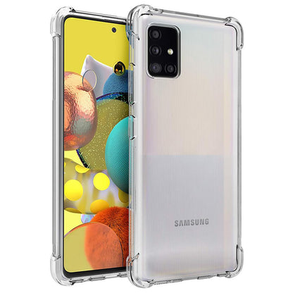Hülle für Samsung Galaxy A51 A515, Techsuit, stoßfest klar, transparent