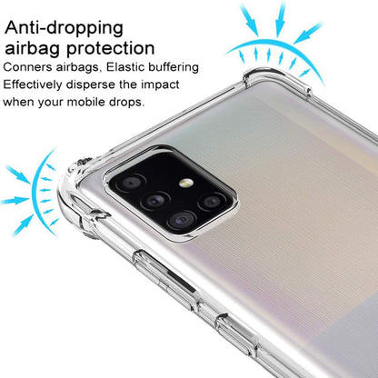 Hülle für Samsung Galaxy A51 A515, Techsuit, stoßfest klar, transparent