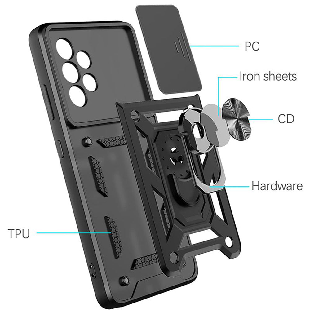 Hülle für Samsung Galaxy A52s 5G A528 / A52 5G A526 / A52 A525, Techsuit, CamShield, Grün