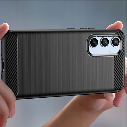 Hülle für Samsung Galaxy A54 A546, Techsuit, Carbon, Schwarz