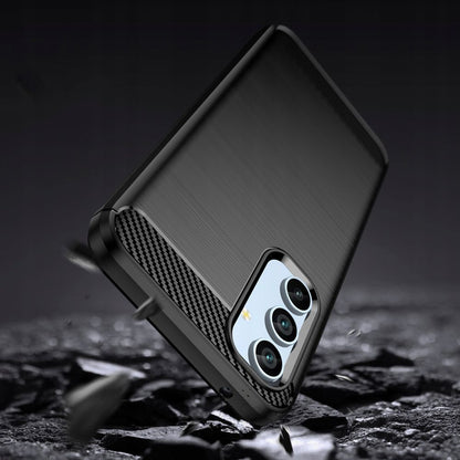 Hülle für Samsung Galaxy A54 A546, Techsuit, Carbon, Schwarz