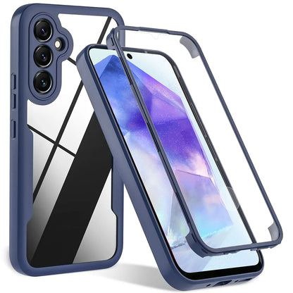 Hülle für Samsung Galaxy A54 A546, Techsuit, ColorVerse 360, Blau
