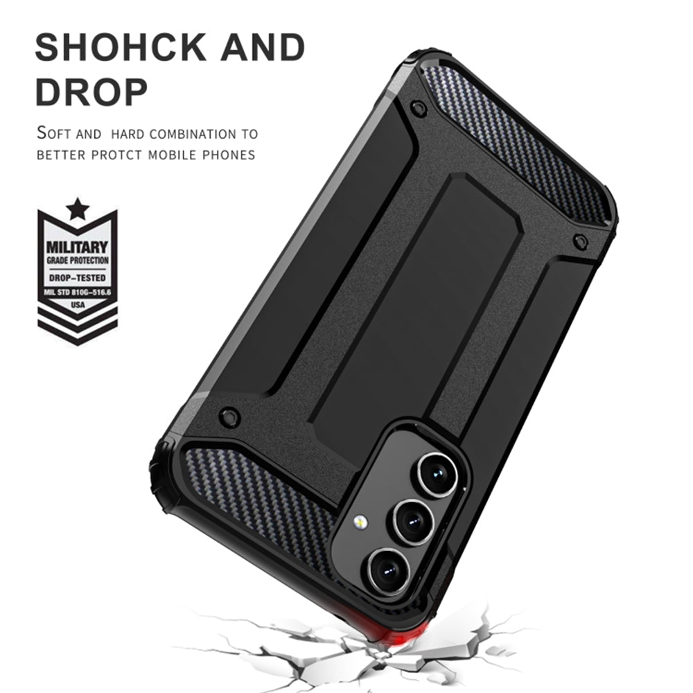 Hülle für Samsung Galaxy A54 A546, Techsuit, Hybrid Armor, Schwarz
