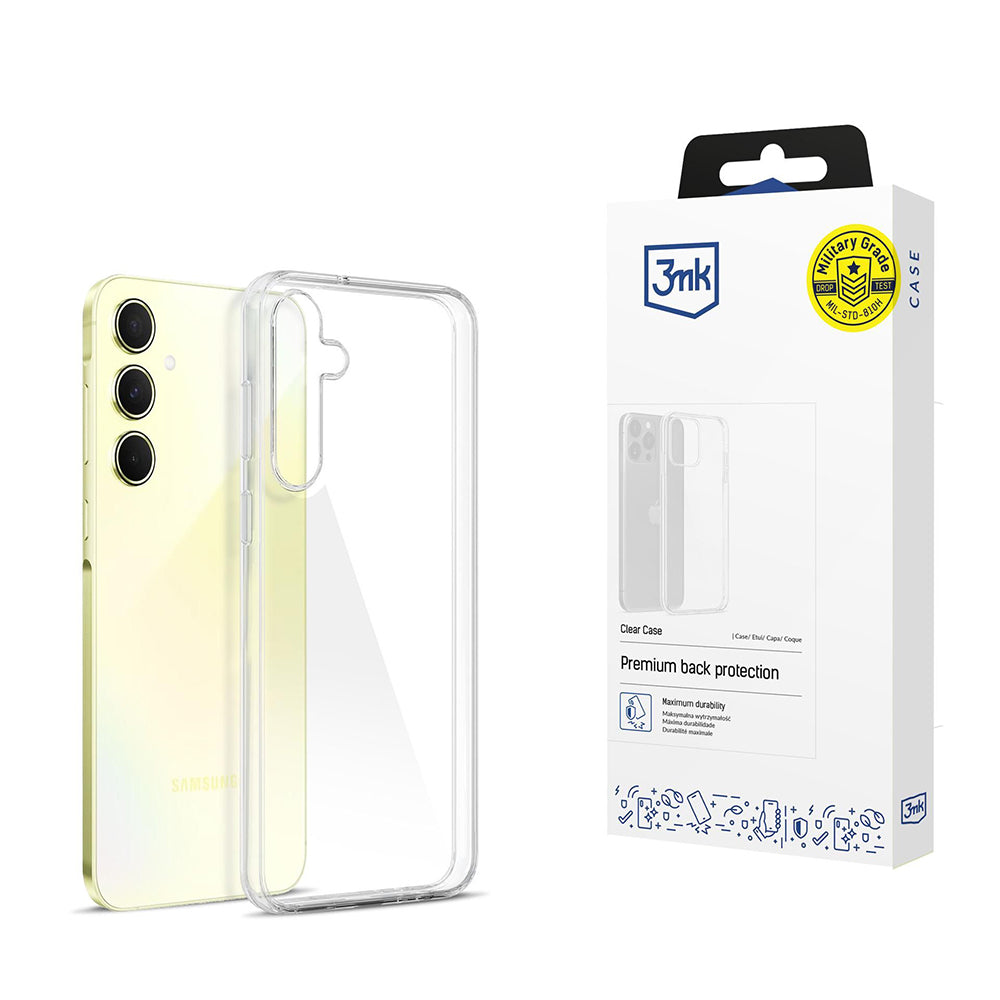 Hülle für Samsung Galaxy A55 5G A556, 3MK, Klar, Transparent