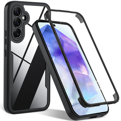 Hülle für Samsung Galaxy A55 5G A556, Techsuit, ColorVerse 360, Schwarz