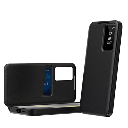 Hülle für Samsung Galaxy A55 5G A556, Techsuit, SmartView, Schwarz