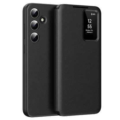 Hülle für Samsung Galaxy A55 5G A556, Techsuit, SmartView, Schwarz