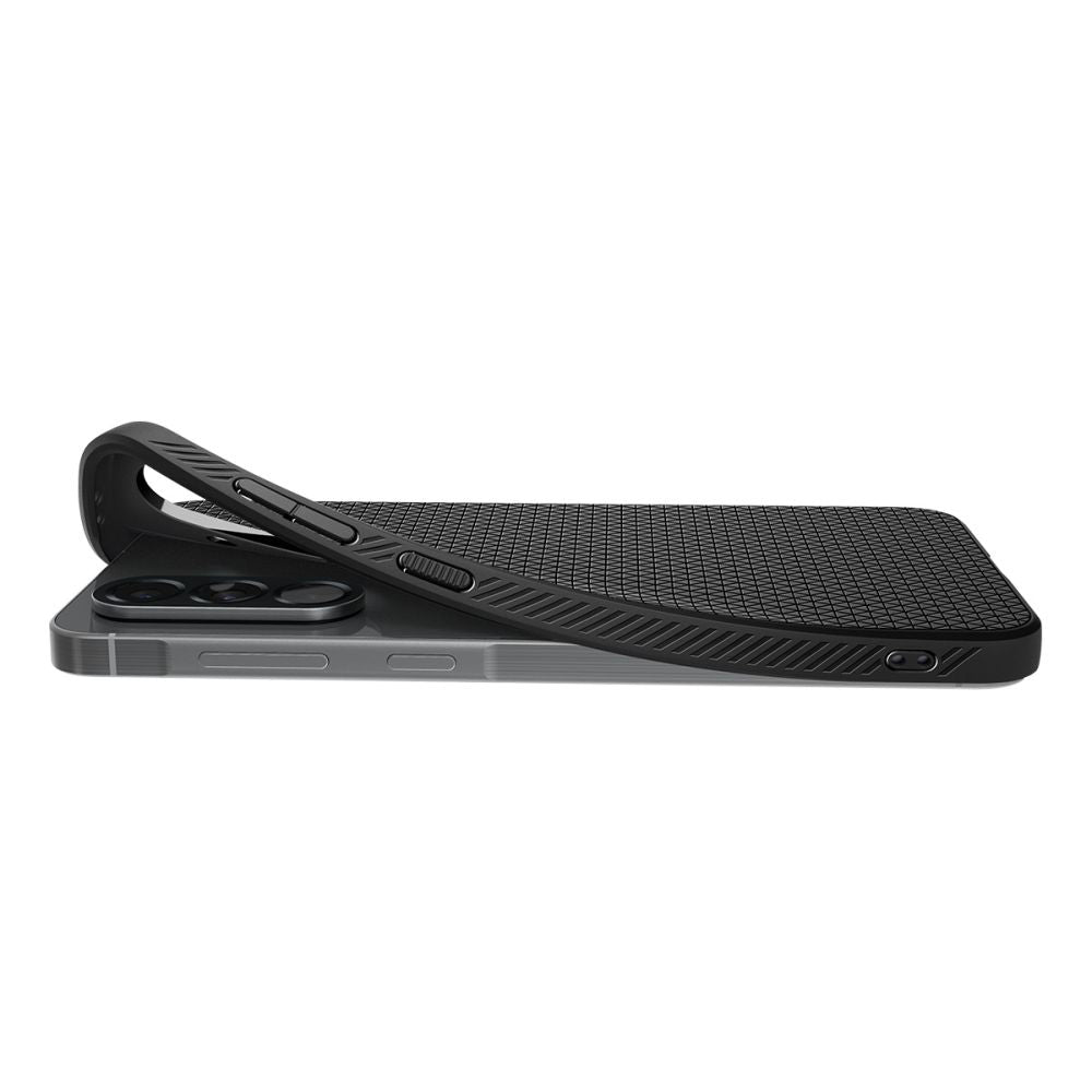 Hülle für Samsung Galaxy A56 A566, Spigen, Liquid Air, Mattschwarz ACS09291