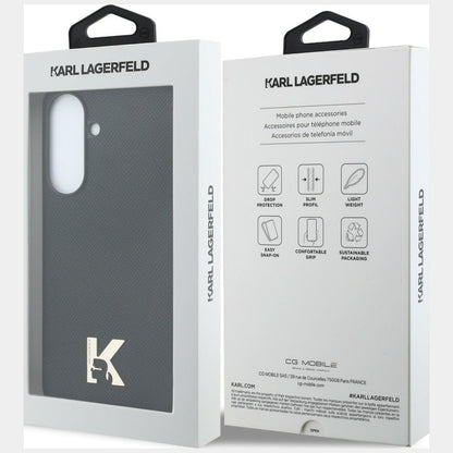 Hülle für Samsung Galaxy A57 5G, Karl Lagerfeld, Karl Head Logo, Schwarz