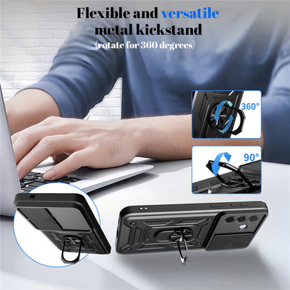 Hülle für Samsung Galaxy A57 5G, Techsuit, CamShield, Schwarz