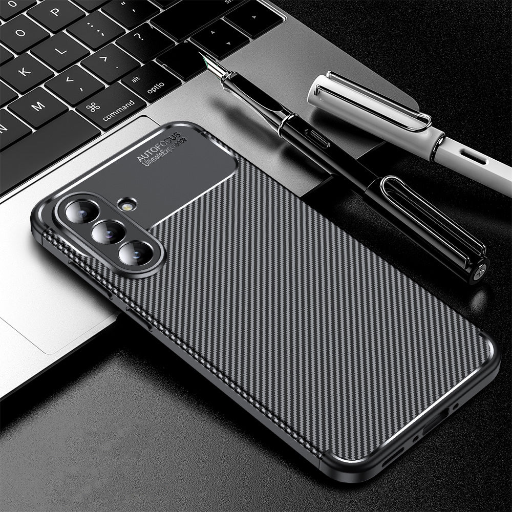 Hülle für Samsung Galaxy A57 5G, Techsuit, CarbonFiber, Schwarz
