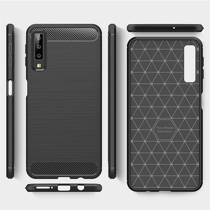 Case for Samsung Galaxy A7 (2018) A750, Techsuit, Carbon, Black