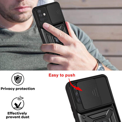 Hülle für Samsung Galaxy A71 A715, Techsuit, CamShield, Schwarz