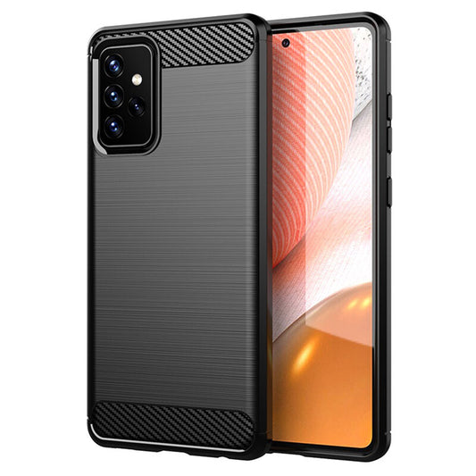 Case for Samsung Galaxy A72 A725 / A72 5G A726, Techsuit, Carbon, Black