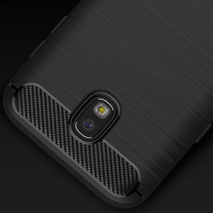 Hülle für Samsung Galaxy J7 (2017) J730, Techsuit, Carbon, Schwarz
