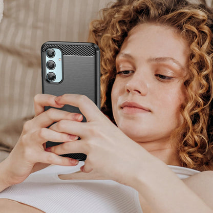 Case for Samsung Galaxy M35, Techsuit, Carbon, Black