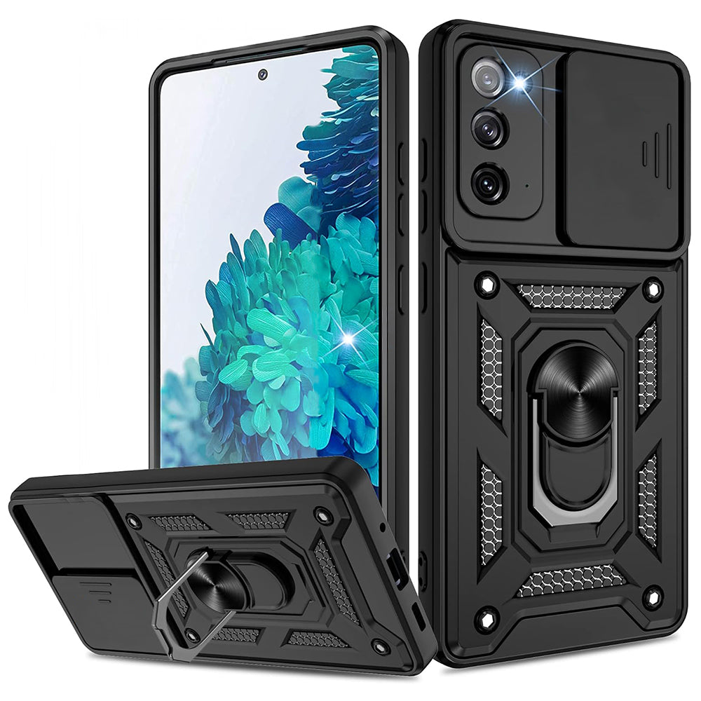 Hülle für Samsung Galaxy Note 20 5G N981 / Note 20 N980, Techsuit, CamShield, Schwarz