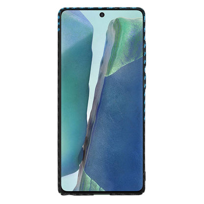 Case for Samsung Galaxy Note 20 5G N981 / Note 20 N980, Techsuit, Carbonite FiberShell, Black Blue