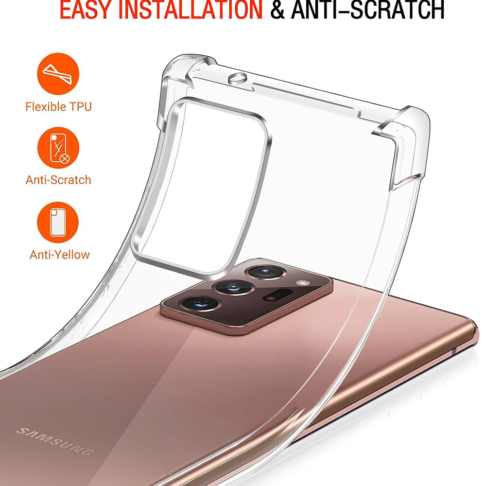 Hülle für Samsung Galaxy Note 20 Ultra 5G N986 / Note 20 Ultra N985, Techsuit, stoßfest klar, transparent
