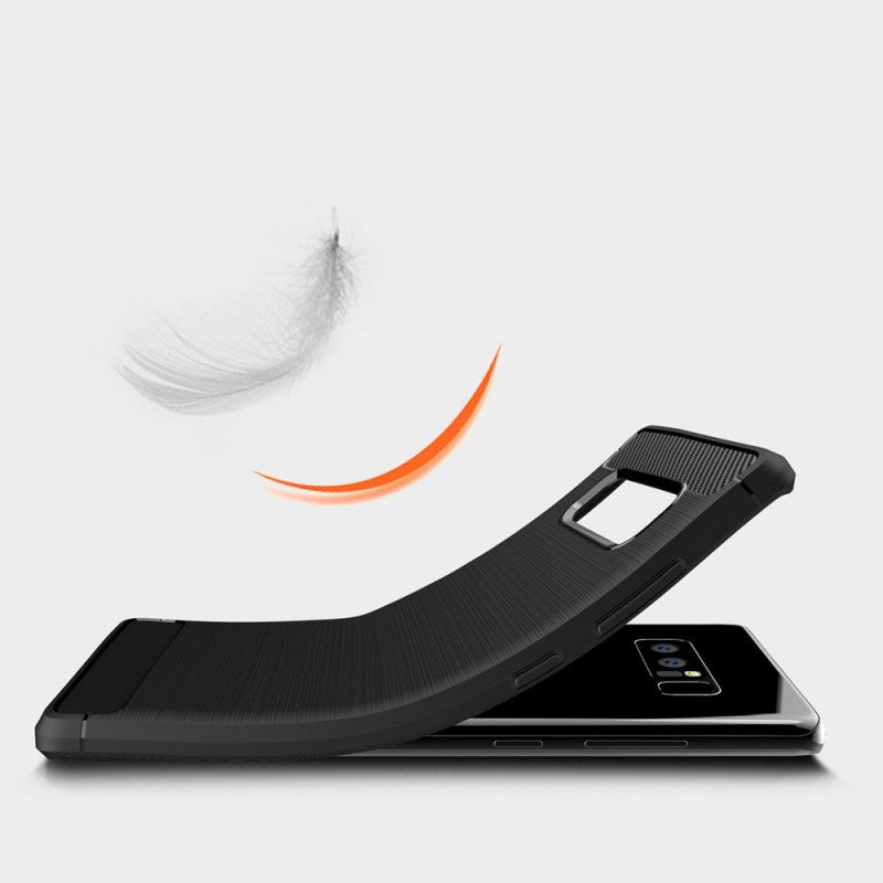 Hülle für Samsung Galaxy Note 8 N950, Techsuit, Carbon, Schwarz