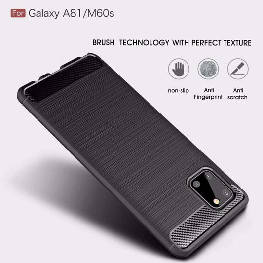Hülle für Samsung Galaxy Note10 Lite N770, Techsuit, Carbon, Schwarz