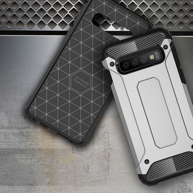 Hülle für Samsung Galaxy S10 G973, Techsuit, Hybrid Armor, Schwarz
