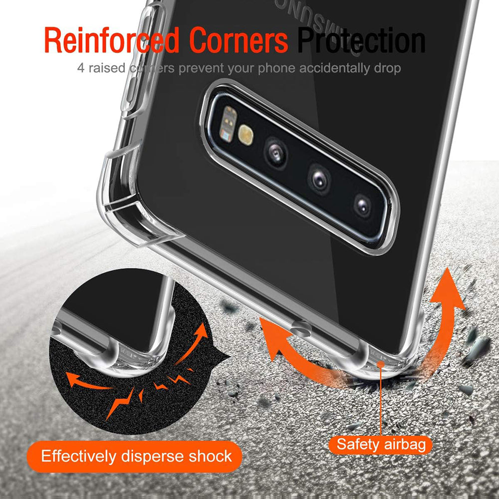 Case for Samsung Galaxy S10 G973, Techsuit, Shockproof Clear, Transparent