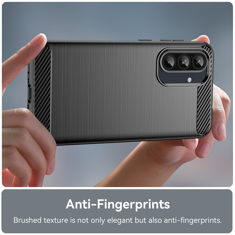 Hülle für Samsung Galaxy S10e G970, Techsuit, Carbon, Schwarz