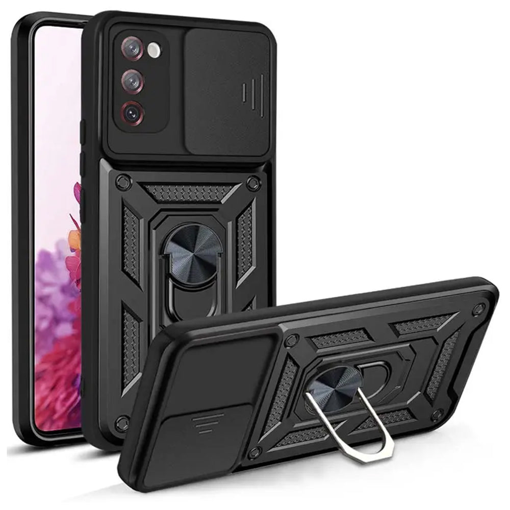 Hülle für Samsung Galaxy S20 FE 2022 G781 / S20 FE 5G G781 / S20 FE G780, Techsuit, CamShield, Schwarz
