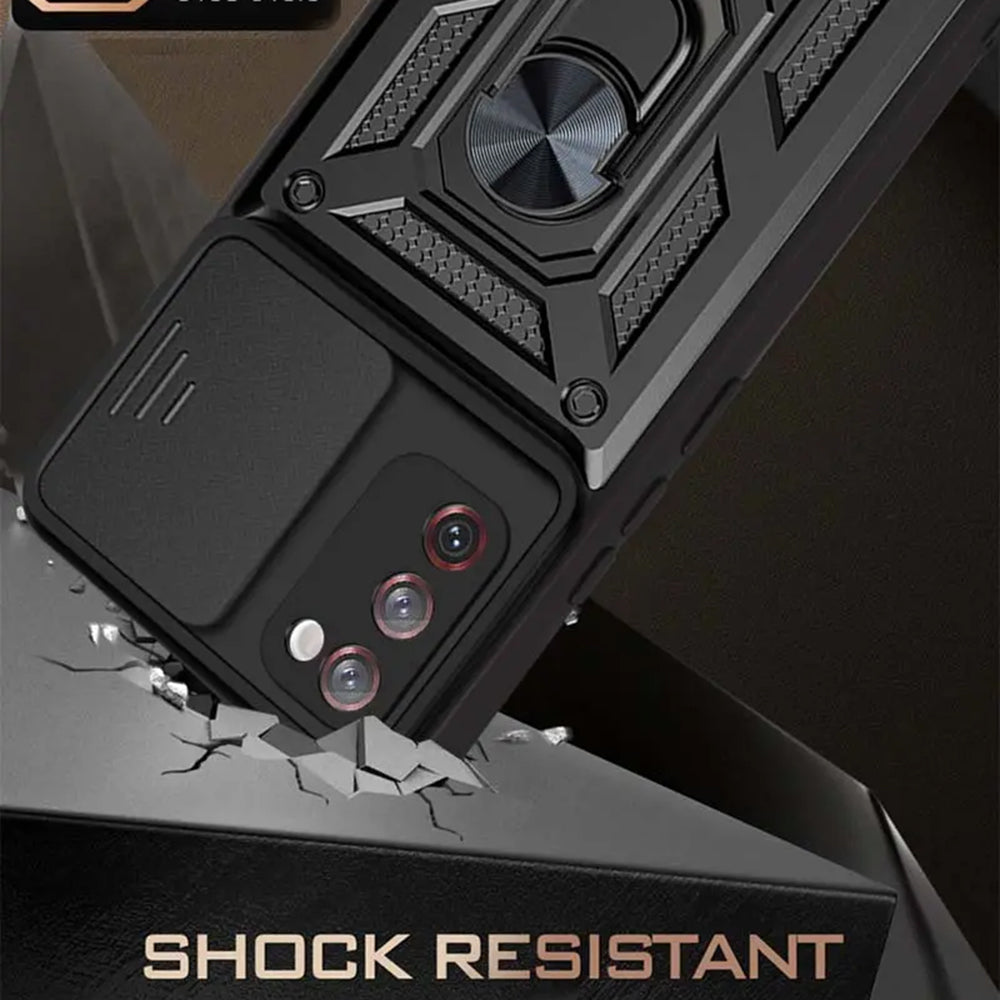 Hülle für Samsung Galaxy S20 FE 2022 G781 / S20 FE 5G G781 / S20 FE G780, Techsuit, CamShield, Schwarz