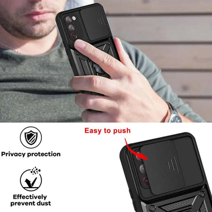Hülle für Samsung Galaxy S20 FE 2022 G781 / S20 FE 5G G781 / S20 FE G780, Techsuit, CamShield, Schwarz