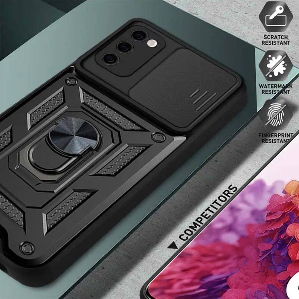 Hülle für Samsung Galaxy S20 FE 2022 G781 / S20 FE 5G G781 / S20 FE G780, Techsuit, CamShield, Schwarz