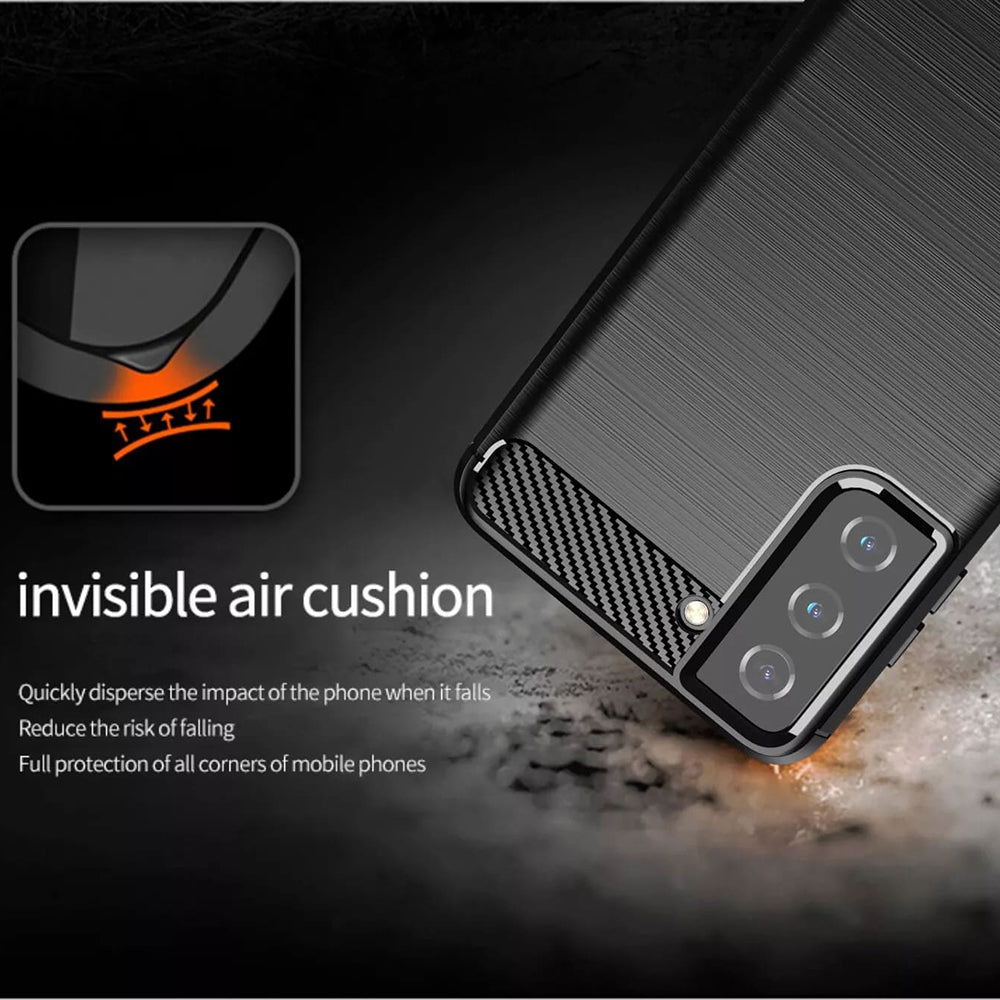 Hülle für Samsung Galaxy S20 FE 2022 G781 / S20 FE 5G G781 / S20 FE G780, Techsuit, Carbon, Blau