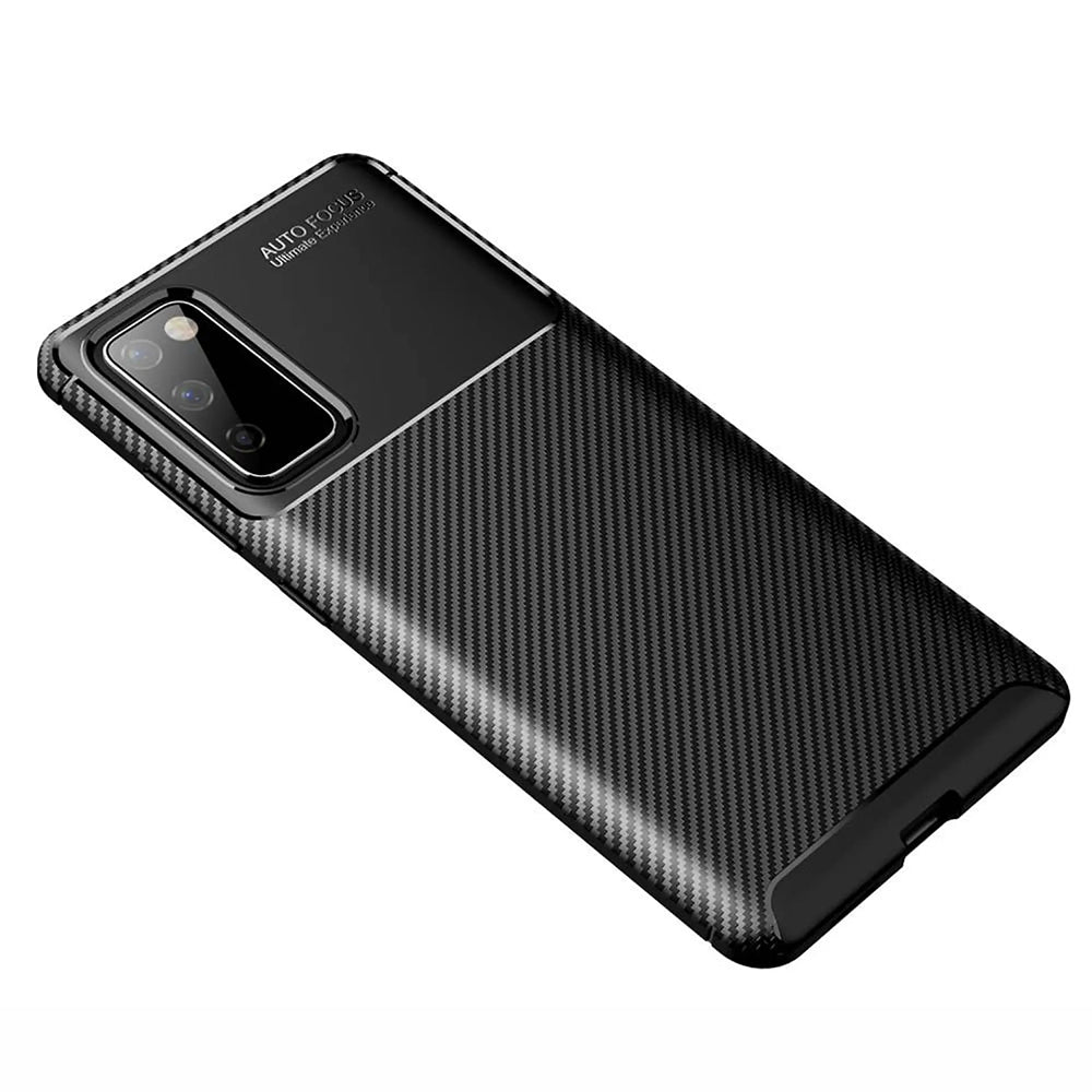 Hülle für Samsung Galaxy S20 FE 2022 G781 / S20 FE 5G G781 / S20 FE G780, Techsuit, CarbonFiber, Schwarz