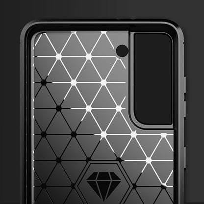 Hülle für Samsung Galaxy S21 5G G991, Techsuit, Carbon, Schwarz