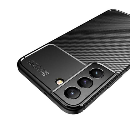 Hülle für Samsung Galaxy S21 5G G991, Techsuit, CarbonFiber, Schwarz