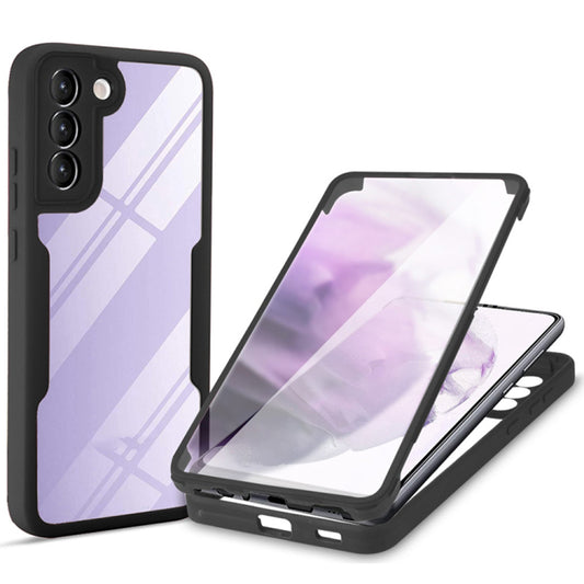 Hülle für Samsung Galaxy S21 FE 5G G990, Techsuit, ColorVerse 360, Schwarz