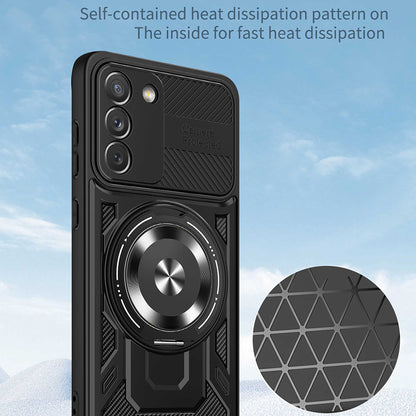 Hülle für Samsung Galaxy S21 FE 5G G990, Techsuit, RuggedCam, Schwarz
