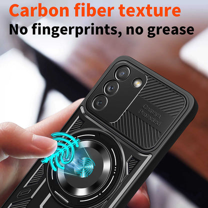 Hülle für Samsung Galaxy S21 FE 5G G990, Techsuit, RuggedCam, Schwarz