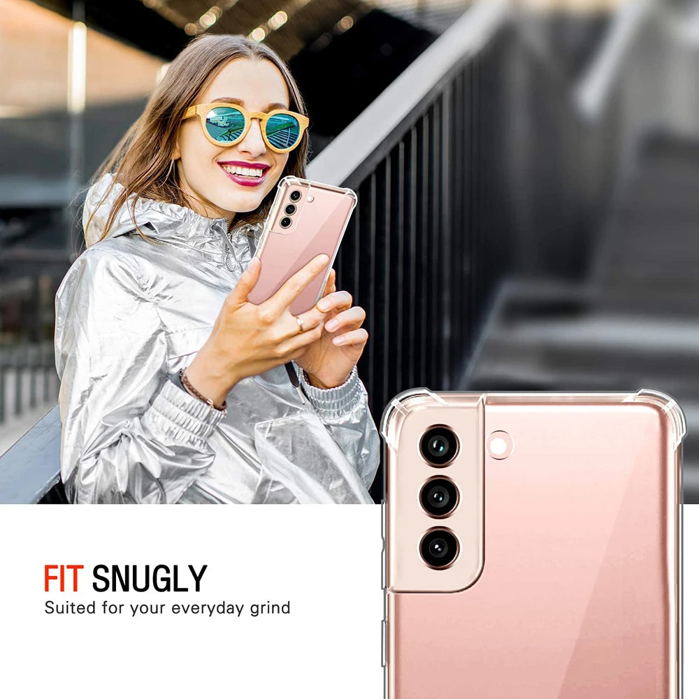Hülle für Samsung Galaxy S21 FE 5G G990, Techsuit, stoßfest klar, transparent