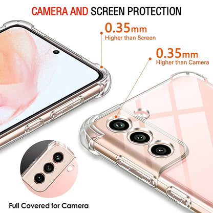 Hülle für Samsung Galaxy S21 FE 5G G990, Techsuit, stoßfest klar, transparent