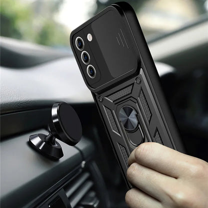 Hülle für Samsung Galaxy S21+ 5G G996, Techsuit, CamShield, Schwarz
