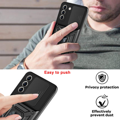 Hülle für Samsung Galaxy S21+ 5G G996, Techsuit, CamShield, Schwarz