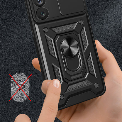 Hülle für Samsung Galaxy S22 5G S901, Techsuit, CamShield, Schwarz