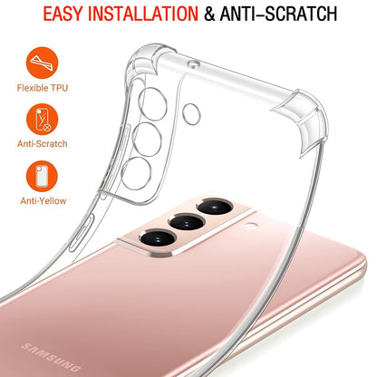 Hülle für Samsung Galaxy S22 5G S901, Techsuit, stoßfest klar, transparent