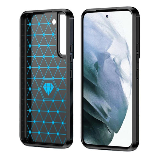 Hülle für Samsung Galaxy S22+ 5G S906, Techsuit, Carbon, Schwarz