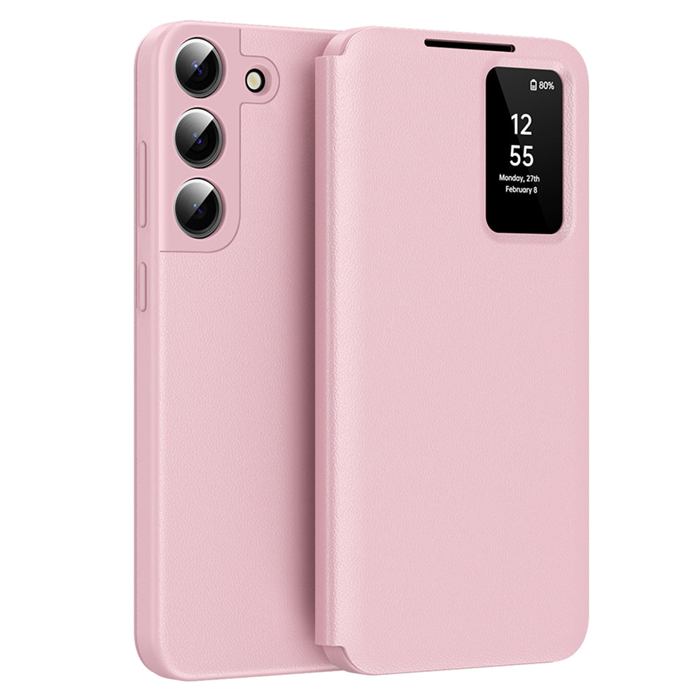 Hülle für Samsung Galaxy S22+ 5G S906, Techsuit, SmartView, Rosa