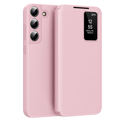 Hülle für Samsung Galaxy S22+ 5G S906, Techsuit, SmartView, Rosa