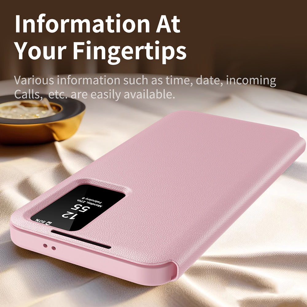Hülle für Samsung Galaxy S22+ 5G S906, Techsuit, SmartView, Rosa